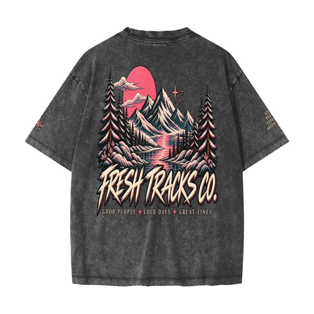 Cold Days, Great Lines | Heavyweight Washed Tee