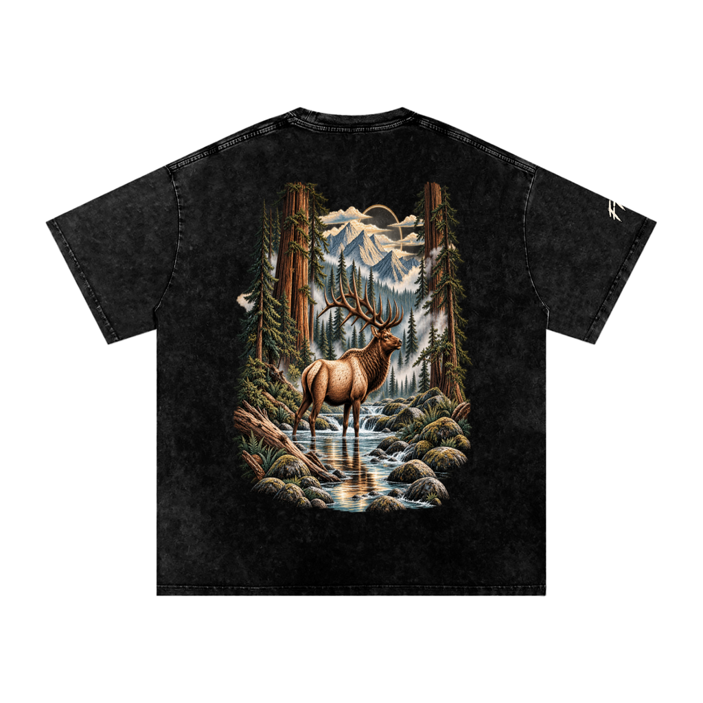 Wildwood Majesty | Oversized Washed Tee – Fresh Tracks co.