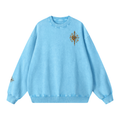 Celestial Compass | Oversized Washed Crewneck