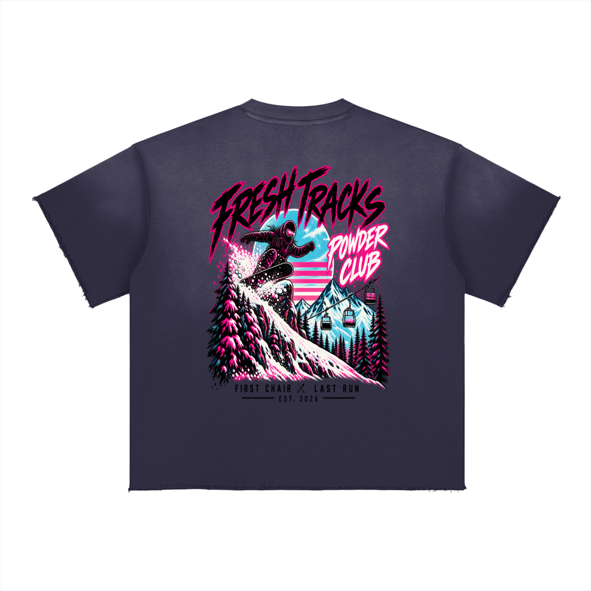 Powder Club | Sun Fade Raw Edge Tee