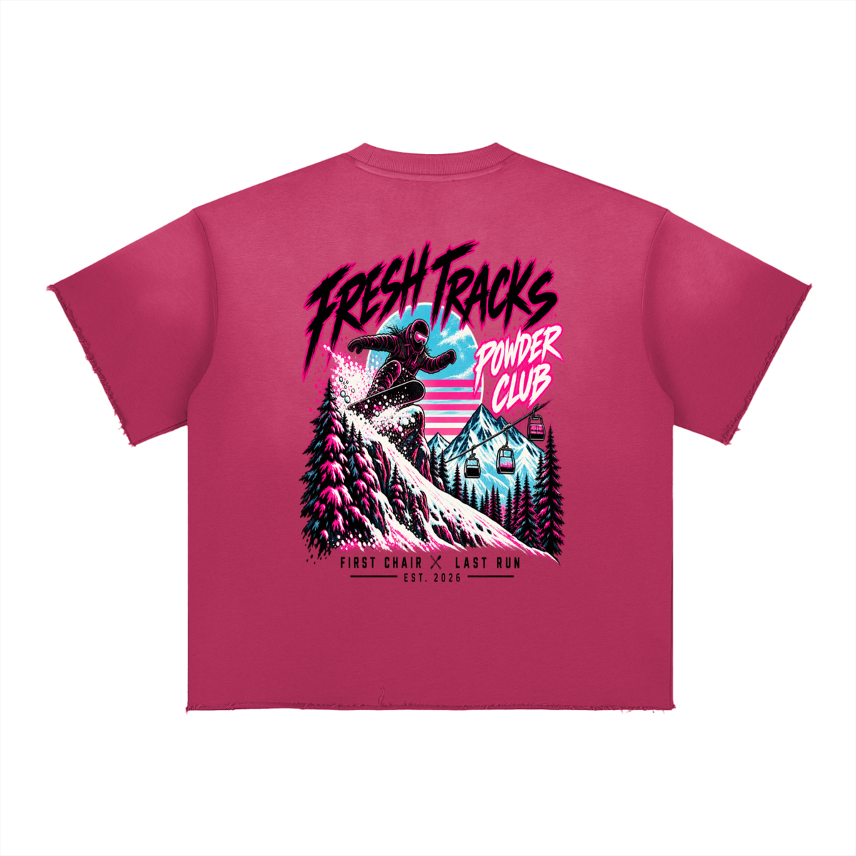Powder Club | Sun Fade Raw Edge Tee